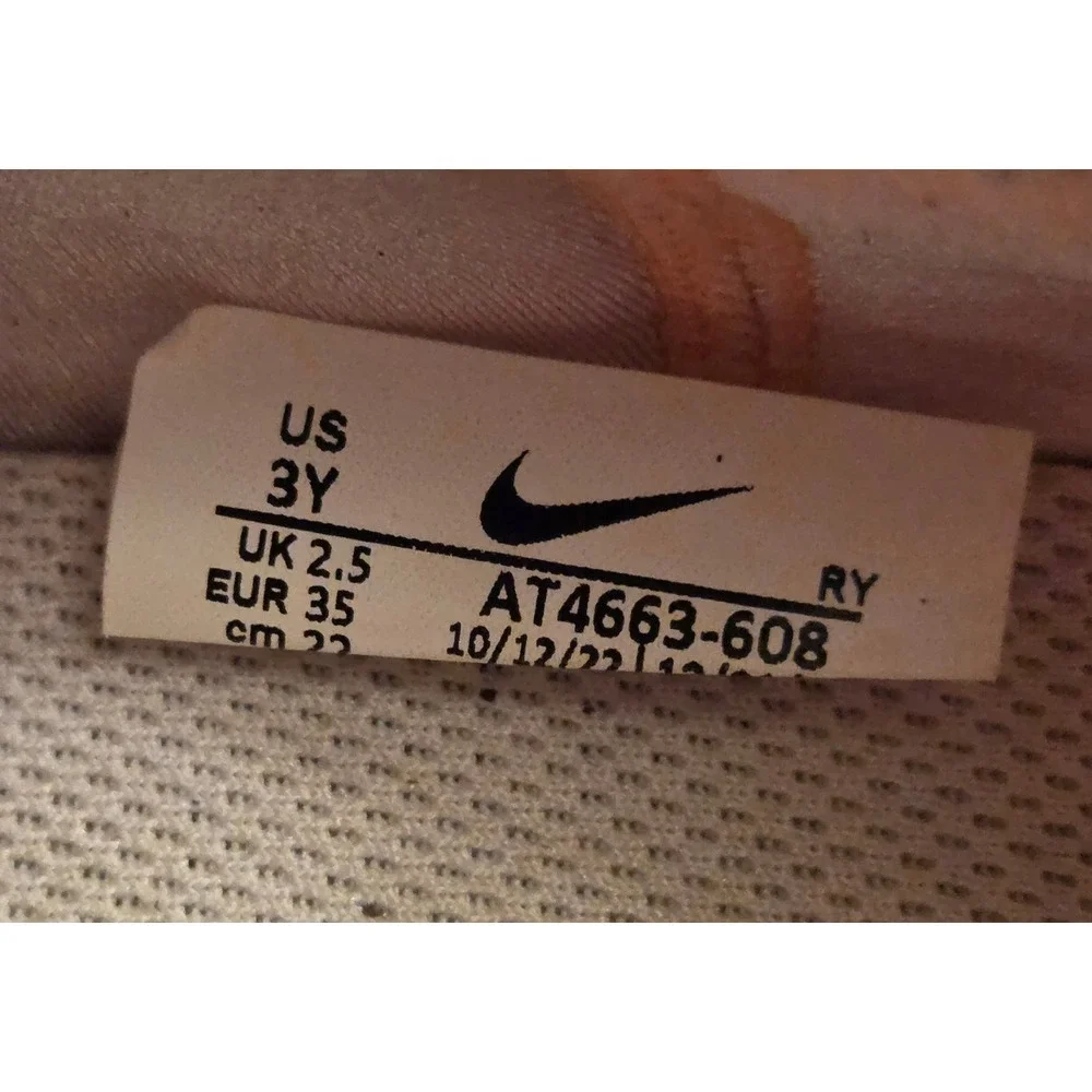 Nike Flex Runner Slip-On Sneakers Youth Size 3Y Peach Orange